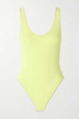 Jade Swim - Contour Stretch-terry Swimsuit - Yellow