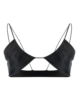 JADE Swim cut-out bikini top - Black