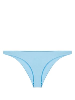JADE Swim metallic-sheen classic bikini bottoms - Blue