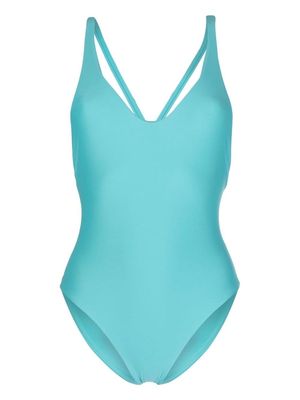 JADE Swim Mila cross-strap swimsuit - Blue