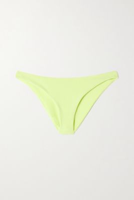Jade Swim - Most Wanted Stretch-terry Bikini Briefs - Yellow