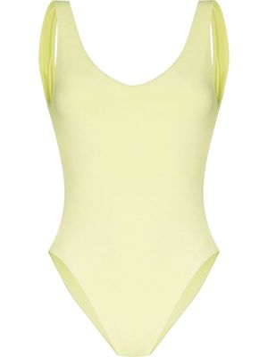 JADE Swim scoop-back one-piece swimsuit - Yellow