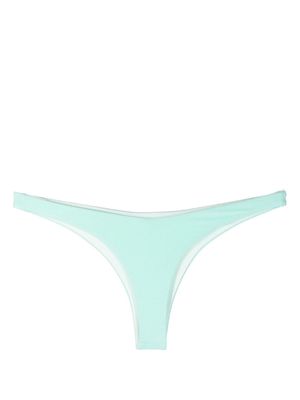 JADE Swim terry cloth-effect bikini bottoms - Green