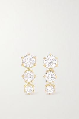 Jade Trau - Ara 18-karat Gold Diamond Earrings - one size