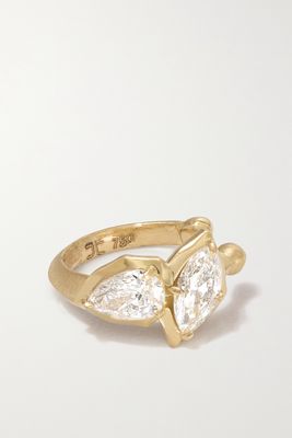 Jade Trau - Poppi 18-karat Gold Diamond Ear Cuff - one size