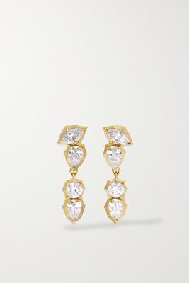 Jade Trau - Poppy 18-karat Gold Diamond Earrings - one size