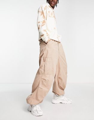 Jaded London oversized cargo pants in clay-Brown