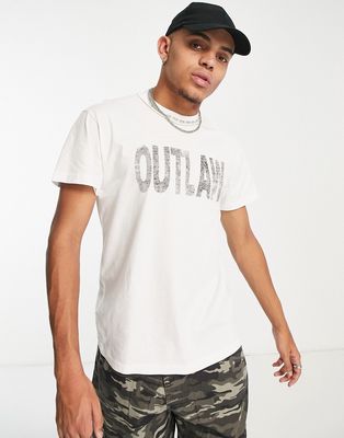 Jaded London oversized T-shirt in white with mustang print