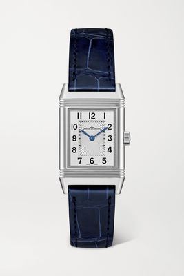 Jaeger-LeCoultre - Reverso Classic Small Hand-wound 21mm Stainless Steel And Alligator Watch - Blue