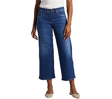 JAG Ava Mid Rise Wide Leg Pull-On Jeans-Persian Blue