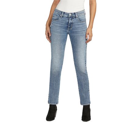 JAG Cassie Mid Rise Slim Straight Leg Jeans - B eacon Blue