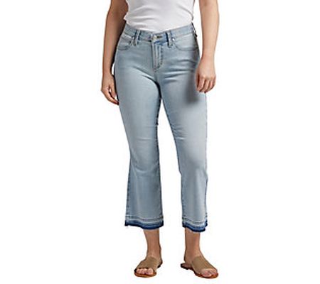 JAG Eloise Mid Rise Bootcut Crop Jeans - Beach Blue