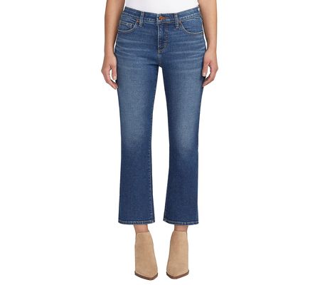 JAG Eloise Mid Rise Cropped Bootcut Jeans - Jet Set