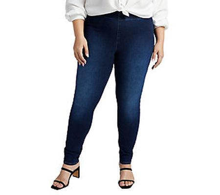 JAG Forever Stretch Fit Skinny Pull-On Jeans - Cornflower Blue