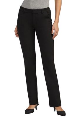 Jag Jeans Alayne Mid Rise Baby Bootcut Ponte Pants in Black