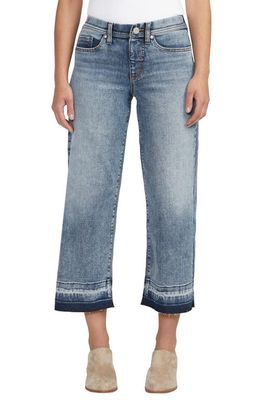 Jag Jeans Ava Release Hem Pull-On Mid Rise Wide Leg Jeans in Skyfall