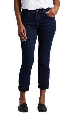 Jag Jeans Carter Mid Rise Crop Girlfriend Jeans in Midnight
