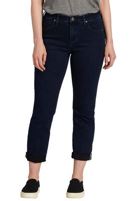 Jag Jeans Carter Mid Rise Girlfriend Jeans in Midnight