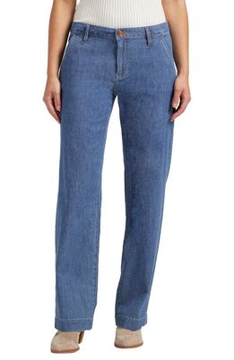 Jag Jeans High Waist Wide Leg Trouser Jeans in Morocco Blue