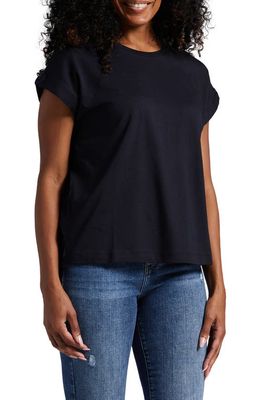 Jag Jeans Luxe Cotton & Modal Blend Tee in Black