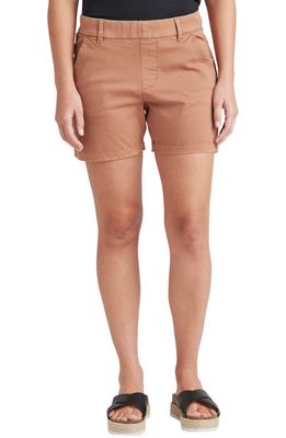 Jag Jeans Maddie Pull-On Shorts in Tobacco