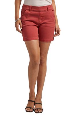 Jag Jeans Maddie Pull-On Stretch Cotton Shorts in Rose