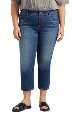 Jag Jeans Maya Faux Button Fly Capri Jeans in Night Blue