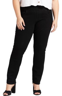 Jag Jeans Nora Pull-On Skinny Jeans in Black Void