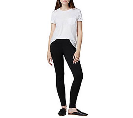 JAG Jeans Petite Ricki Mid Rise Pull-On Legging - Black