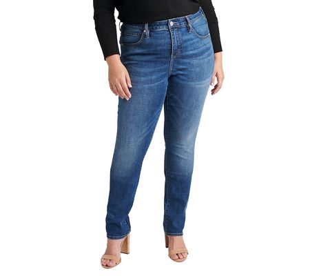 JAG Jeans Plus Size Ruby Mid Rise Straight Leg ans