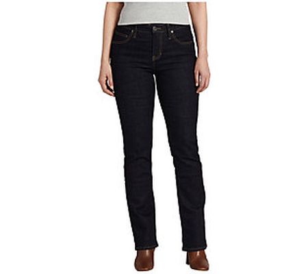JAG Petite Eloise Mid-Rise Boot-Cut Jeans-Frenc h Navy