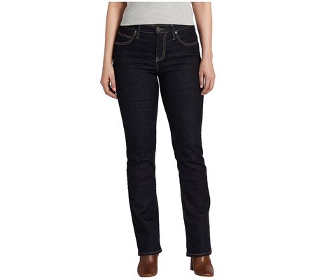 JAG Petite Eloise Mid-Rise Boot-Cut Jeans-French Navy