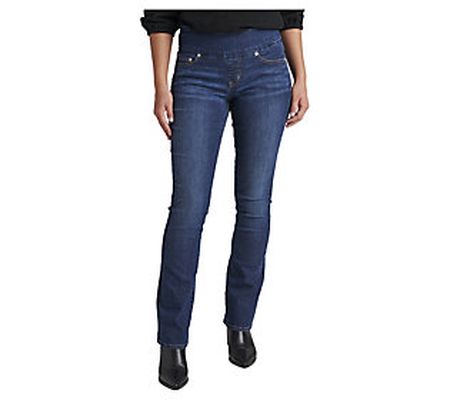 JAG Petite Paley Mid Rise Bootcut Pull-On Jeans Anchor Blue