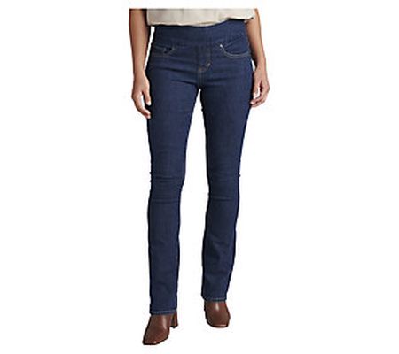 JAG Petite Paley Mid Rise Bootcut Pull-On Jeans Ink