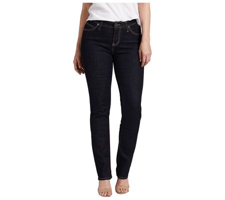 JAG Petite Ruby Mid Rise Straight Leg Jeans-Space Blue