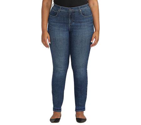 JAG Plus Size Ruby Mid Rise Straight Leg Jeans_ Night Owl