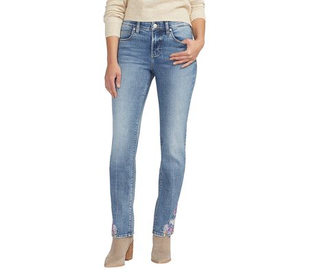 JAG Ruby Mid Rise Straight Leg Jeans - Essex Bl ue