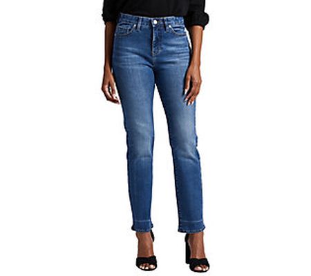 JAG Stella 30" High Rise Straight Leg Jeans-May Blue