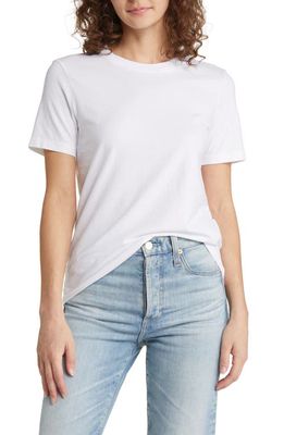 Jagger Cotton Jersey T-Shirt in True White