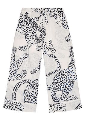 Jaguar Wide-Leg Pajama Pants