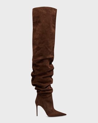 Jaheel Slouchy Leather Over-The-Knee Boots