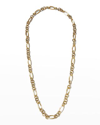 Jaipur Link 18K Yellow Gold Mixed Link Long Convertible Necklace