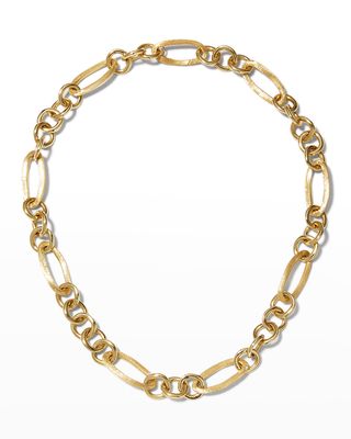Jaipur Link 18K Yellow Gold Mixed Link Necklace
