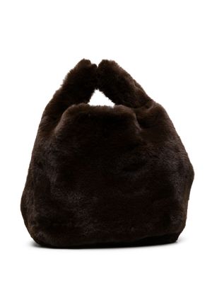 Jakke Bertha faux-leather tote bag - Brown