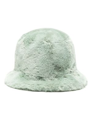 Jakke faux-fur bucket hat - Green