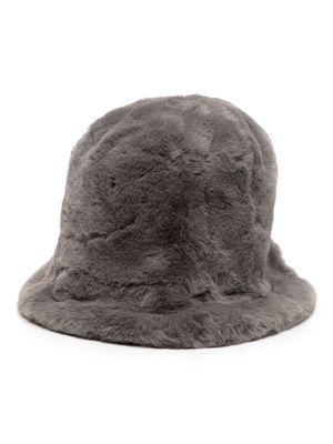Jakke faux-fur bucket hat - Grey