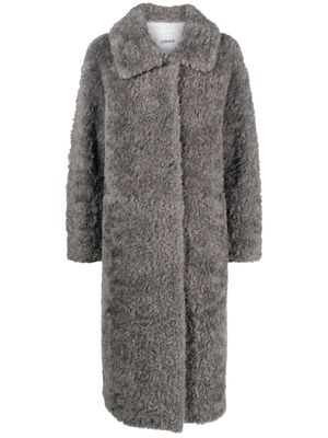 Jakke fleece long coat - Grey