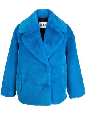 Jakke Rita faux fur coat - Blue