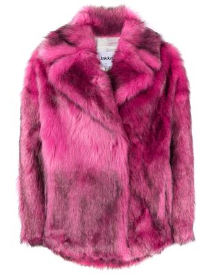 Jakke Rita faux-fur coat - Pink