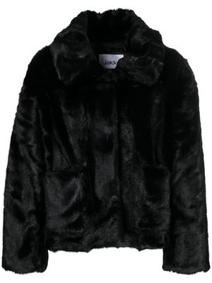 Jakke Traci faux-fur jacket - Black